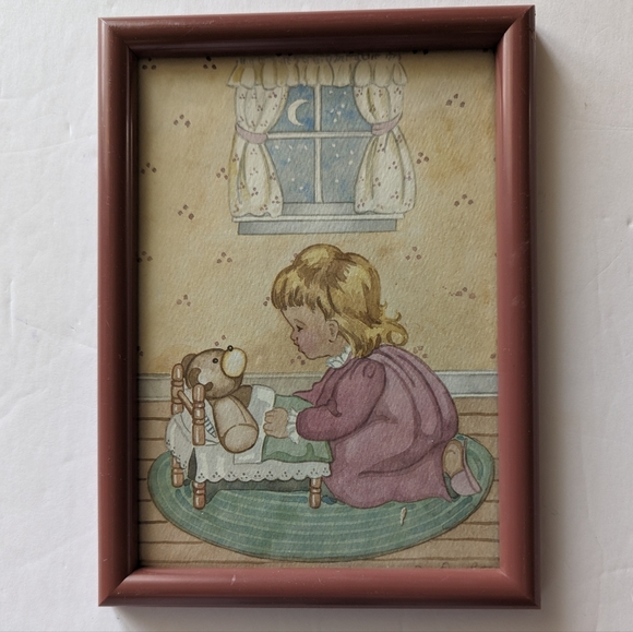 3 Vintage Figi Gift Ware San Diego Prints Adorable Children With Teddy Bears - Picture 4 of 9